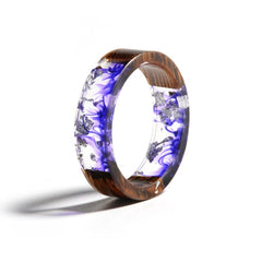 Women's 'Wood Amalgam | Purple' Acetate Acrylic Ring