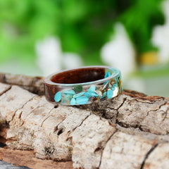 Women's 'Wood Amalgam | Off the Reef' Acetate Acrylic Ring