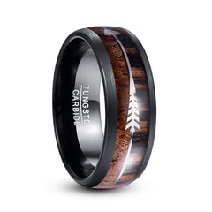 Men's 8mm Hawaiian Koa Wood Tungsten Carbide Rings