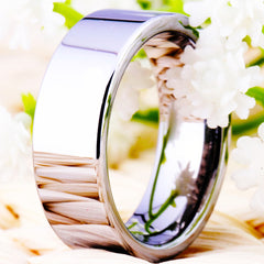 Men's 8mm Classic Thick Tungsten Carbide Ring