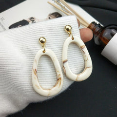 Women's Acetate Drop Geometric Acrylic Drop Earrings