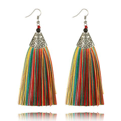 Women's Bohemian Retro Tassel Drop Earrings