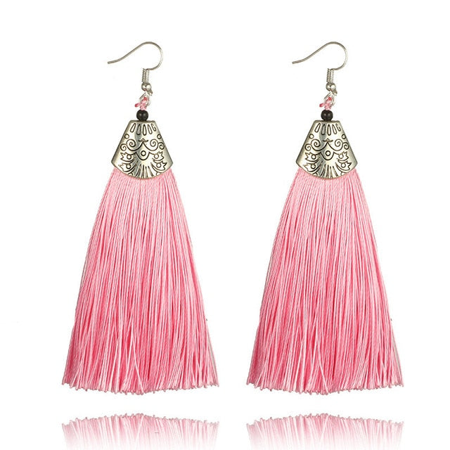 Women's Bohemian Retro Tassel Drop Earrings