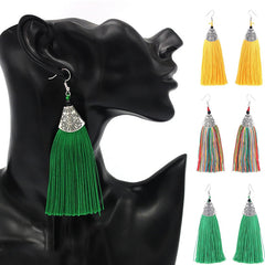 Women's Bohemian Retro Tassel Drop Earrings