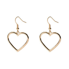 Women's Hollow Heart Drop Earrings