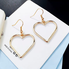 Women's Hollow Heart Drop Earrings