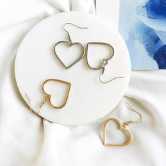 Women's Hollow Heart Drop Earrings