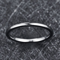 Women's 2mm Polished Tungsten Carbide Ring