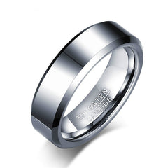 Women's 6mm Silver Tungsten Carbide Ring