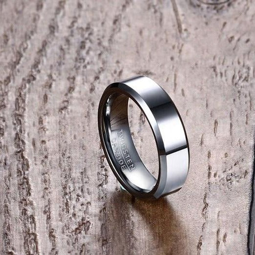 Women's 6mm Silver Tungsten Carbide Ring