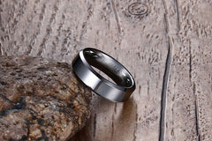 Women's 6mm Silver Tungsten Carbide Ring