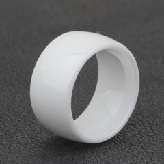 Women's 11mm Simple Solid Color Tungsten Carbide Ring