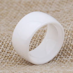 Women's 11mm Simple Solid Color Tungsten Carbide Ring