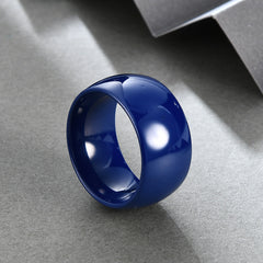 Women's 11mm Simple Solid Color Tungsten Carbide Ring