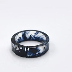 Women's 6mm 'Fire in Time' Acetate Acrylic Ring