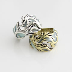 Women's Copper and CZ Infinite Dragon Ring