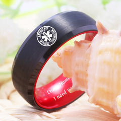 8mm Paramedic 'Come Home Safe' Tungsten Carbide Ring