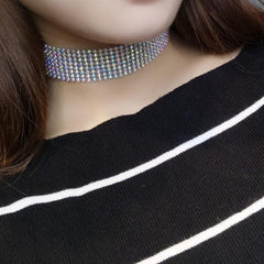 Women's Rhinestone Stretch Choker