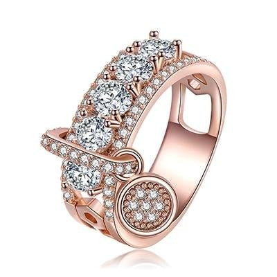 Women's Metal Fashion Gemstone Ring