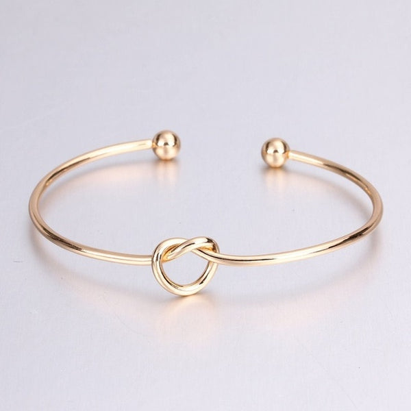 Golden Knot Cuff Bracelet