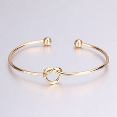 Golden Knot Cuff Bracelet